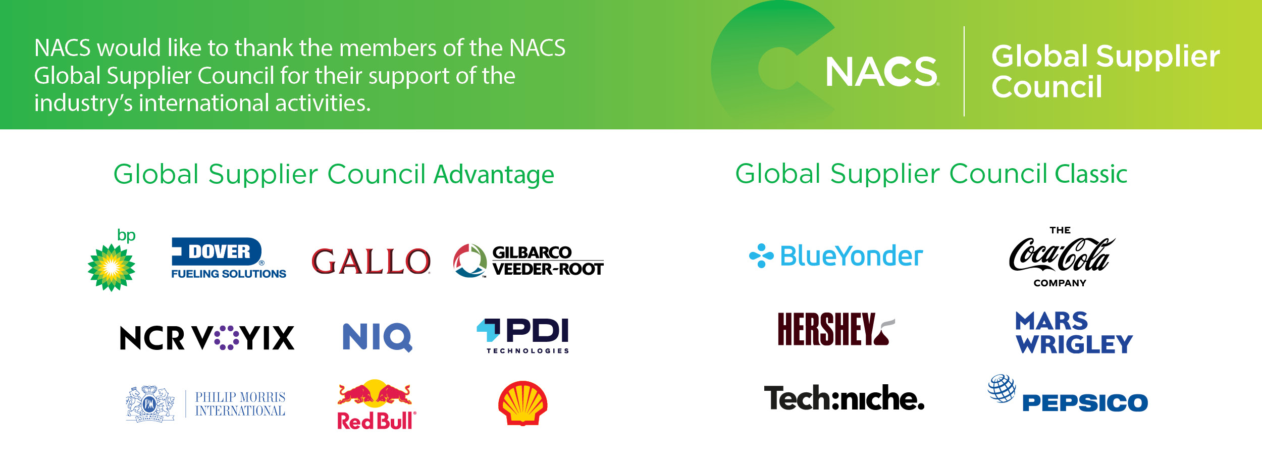 Thank You to NACS Global Supplier Council